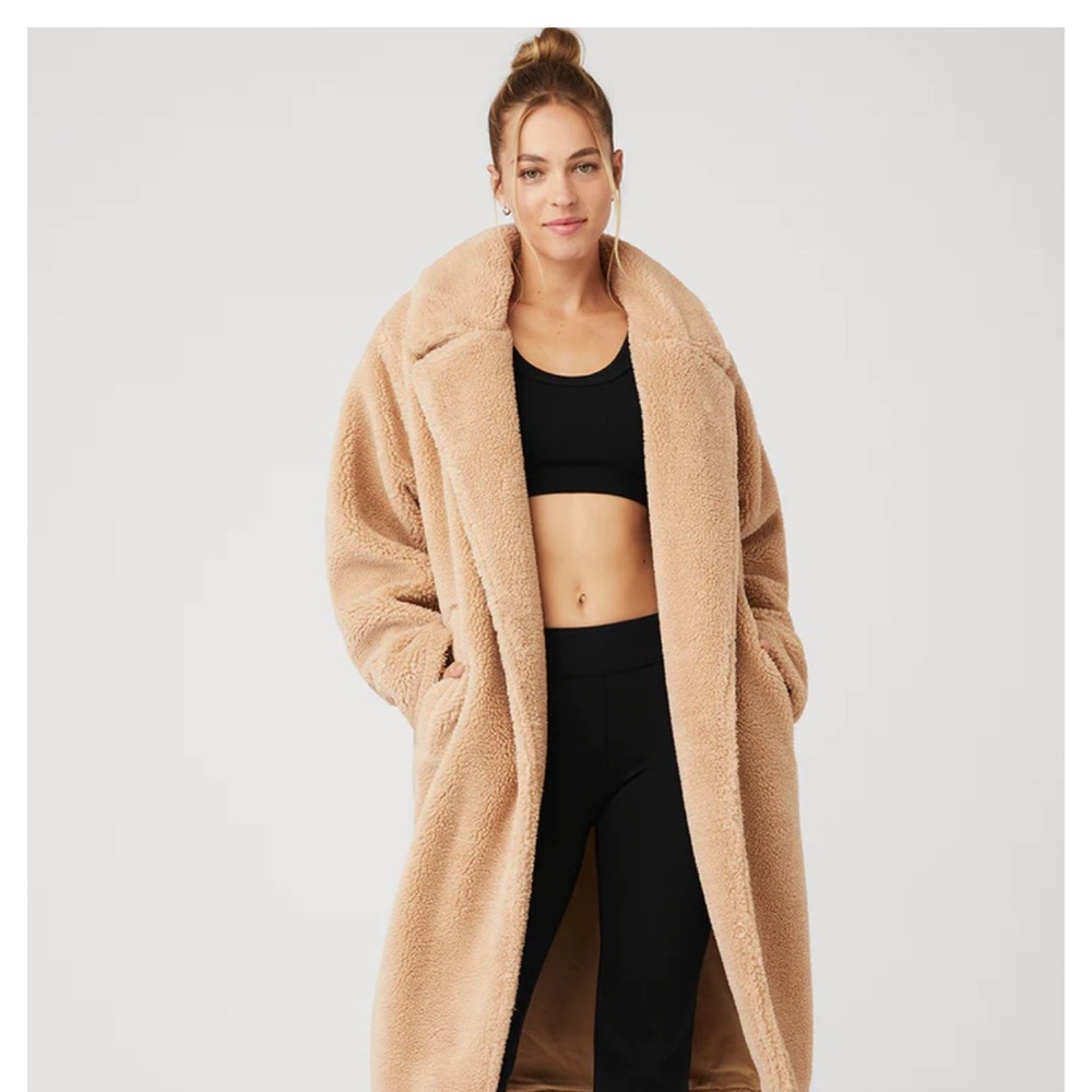 All Sherpa coat long tan medium